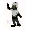 Noir Aigle Faucon avec vert Yeux Mascotte Costume