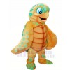 Lumière marron Mer Tortue Mascotte Costume Dessin animé