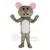 gris Souris avec rouge Nez Mascotte Costume