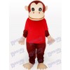 Costume drôle de mascotte animale rouge gorille