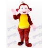 Costume de mascotte animal marron singe Cartoon