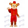 Costume de mascotte de singe clown adulte
