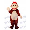 Costume adulte de mascotte de singe heureux Animal