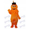 Orange Monstre Mascotte Adulte Costume Anime de dessin animé