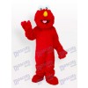 Costume drôle de mascotte adulte de fourrure rouge homme anime