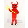 Mignonne rouge Diable Mascotte Costume Dessin animé