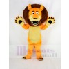 Marrant Orange Lion Adulte Mascotte Costume École