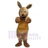 Costume mascotte kangourou marron cheveux longs Animal