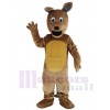 marron Kangourou avec Longue Oreilles Mascotte Costume