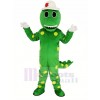 vert Dorothy Dinosaure avec Chapeau Mascotte Costume Animal