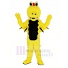 Jaune Épine Dragon Mascotte Adulte Costume