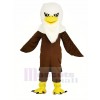 marron Longue La laine Aigle Mascotte Costume Animal