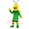 vert abeille Mascotte Costume Dessin animé