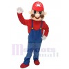 Costume de mascotte Super Mario avec salopette bleue