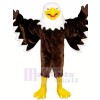 Souriant marron Aigle Costumes De Mascotte Animal