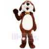 marron et blanc Chien Mascotte Les costumes Animal