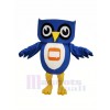 Charmant Bleu Hibou Mascotte Costume Pas cher