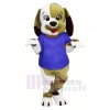 Fromm Chiot Chien avec Bleu T-shirt Mascotte Les costumes Dessin animé