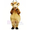 Femelle marron Vache Mascotte Les costumes