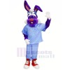 Médecin lapin avec Bleu Chemise Mascotte Les costumes Animal