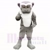 Gris blanc Singe Costumes De Mascotte Adulte