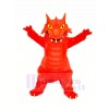 rouge Flamber Dragon Mascotte Les costumes Dessin animé
