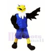 Aigle avec Bleu Costume Mascotte Les costumes Animal