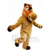 Mignonne marron Cheval Mascotte Les costumes Dessin animé