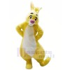 Jaune lapin avec Gros Les yeux Mascotte Les costumes Animal