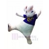 Haute Qualité blanc lapin Mascotte Les costumes