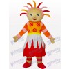 Costume de mascotte de dessin animé de soleil brillant fille