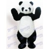 Costume drôle de mascotte adulte noir et blanc d'animal de panda