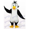 Costume de mascotte adulte blanc et noir mignonne de pingouin