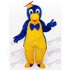 Costume de mascotte adulte bleu pingouin jaune