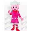Costume de mascotte adulte rose princesse de bande dessinée