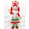 Costume de mascotte adulte Cartoon Strawberry Shortcake Girl