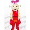 Costume de mascotte adulte Beibei Anime rouge femelle