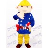 Costume de mascotte adulte bleu Baboo Engineer