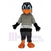 Noir et gris Skyhawk Mascotte Costume