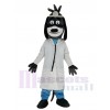 Docteur Chien avec Noir Lunettes Mascotte Costume Animal