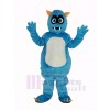Duveteux Bleu Monstre Mascotte Costume Dessin animé