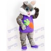 Costume de mascotte adulte de lapin de radis de Pâques