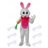 Lapin de Pâques avec mascotte de carotte Costume adulte Animal