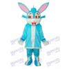 Lapin bleu de Pâques en costume mascotte rembourré Costume adulte