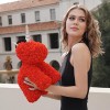 rouge Licorne Rose Fleur Licorne Meilleur cadeau pour la fête des mères, la Saint-Valentin, les anniversaires, les mariages et les anniversaires