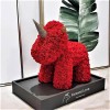 rouge Licorne Rose Fleur Licorne Meilleur cadeau pour la fête des mères, la Saint-Valentin, les anniversaires, les mariages et les anniversaires