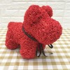 rouge Rose Chiot Chien Fleur Chiot Chien Meilleur cadeau pour la fête des mères, la Saint-Valentin, les anniversaires, les mariages et les anniversaires