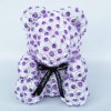 Nouveau style Mauve Ours en peluche rose Fleur Ours Meilleur cadeau pour la fête des mères, la Saint-Valentin, les anniversaires, les mariages et les anniversaires