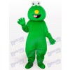 Costume de mascotte adulte de cheveux courts vert monstre