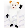 Costume de mascotte adulte petit mouton blanc animal